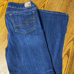 American Eagle Boyfriend Jeans-Dark Blue Size 10